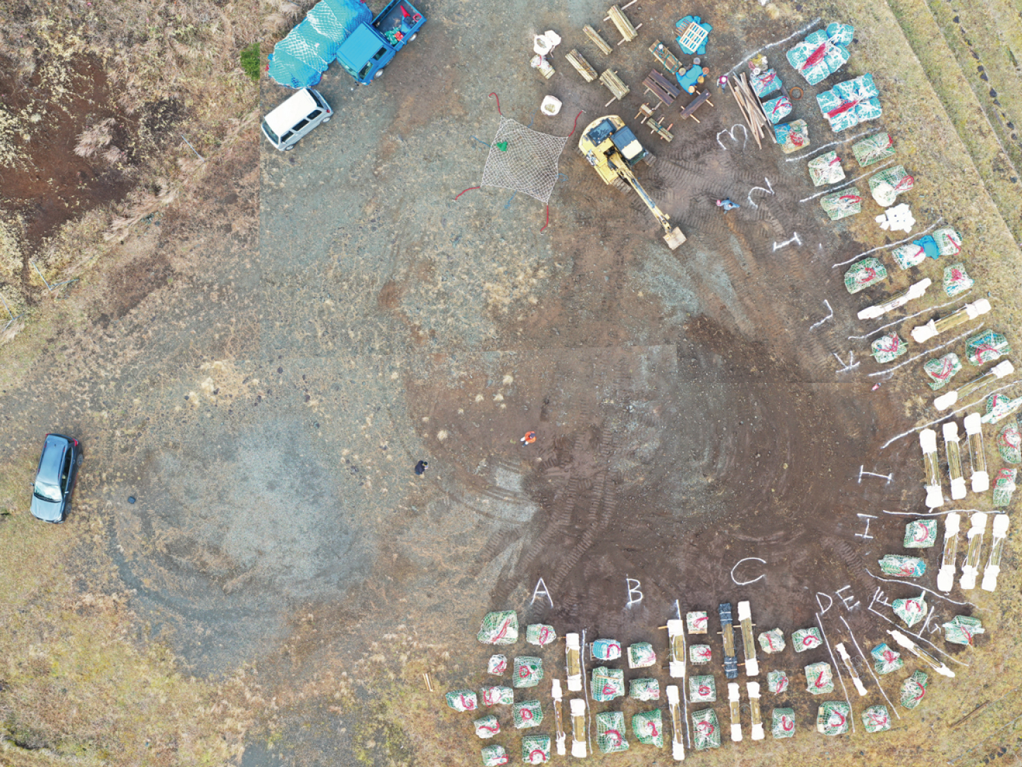 令和3年度長尾尾根線・ケヤキ沢線歩道整備工事の写真(神奈川県清川村)